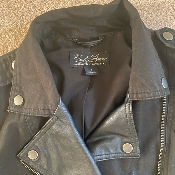 Lucky brand leather moto jacket - Picture 2 of 2